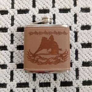 Cowgirl Barrel Racer 6 oz. Flask